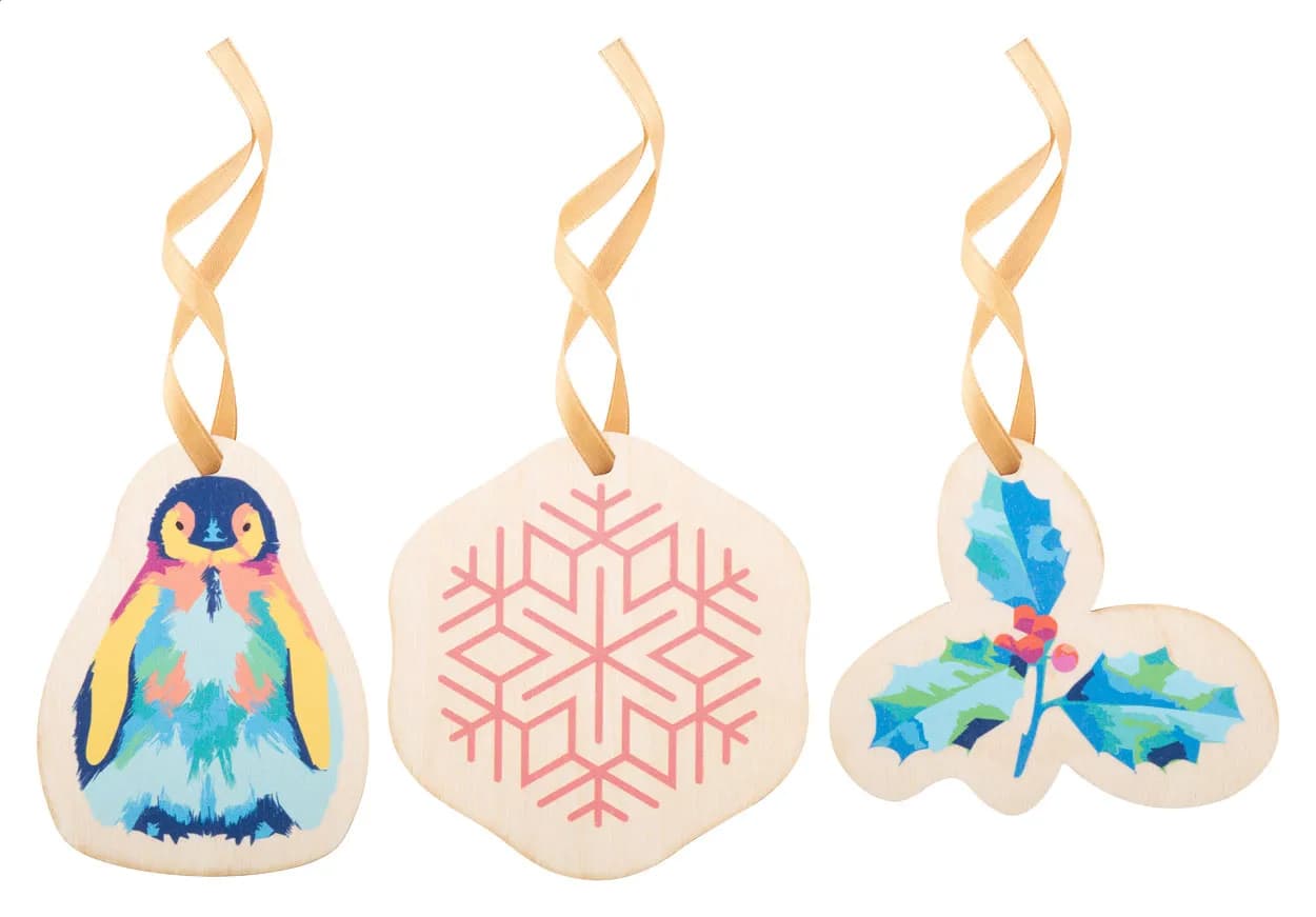 Individueller Weihnachtsbaumschmuck - CreaJul Wood - gold (-98)