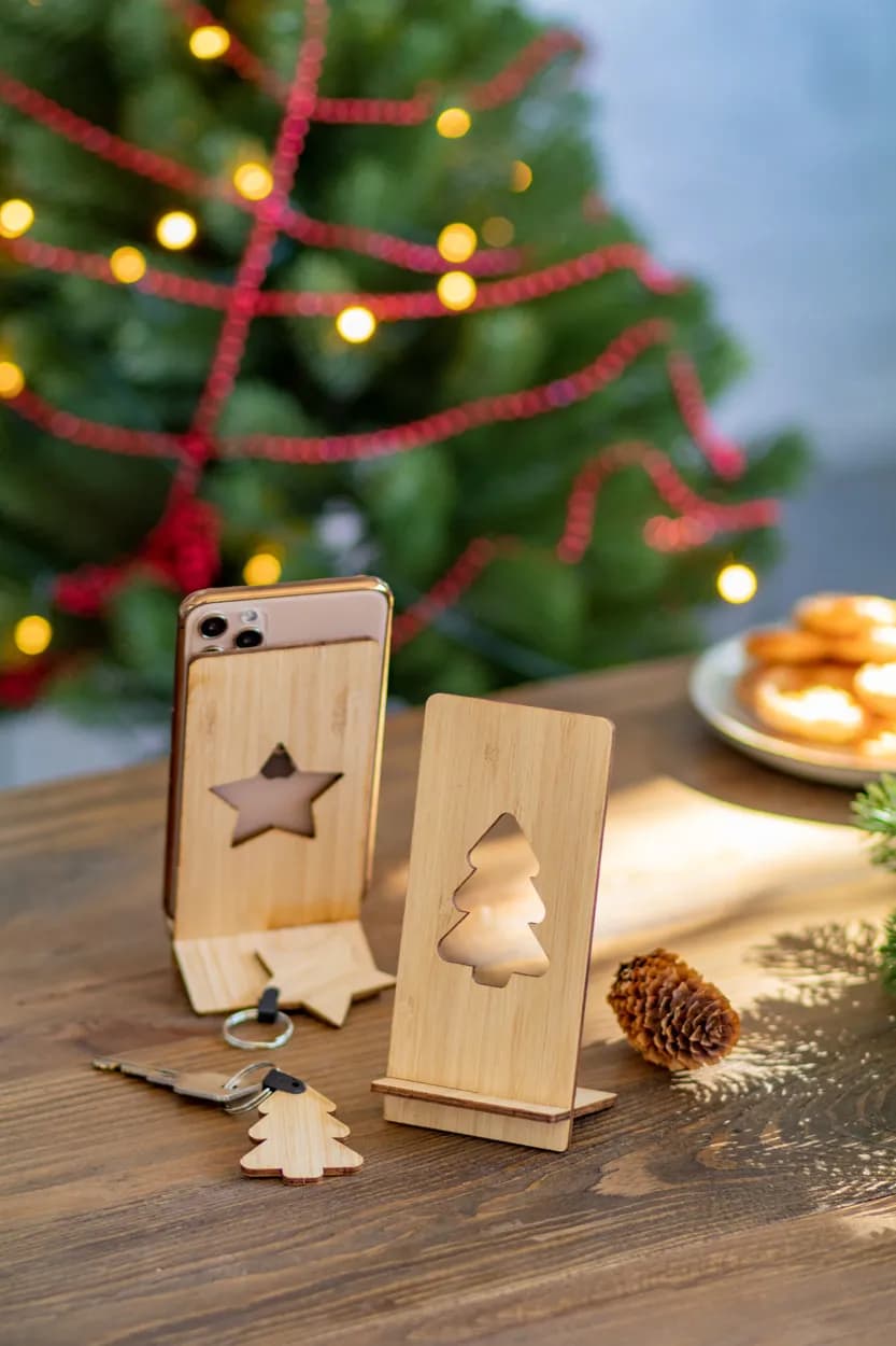 Handyhalter Weihnachtsbaum - Kannykka - natur (-B)