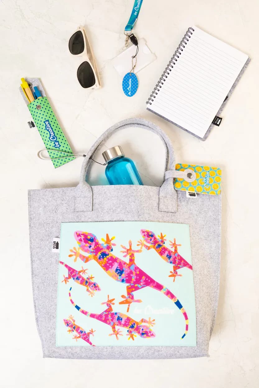 Individuelle Einkaufstasche - CreaFelt Shop A - weiß