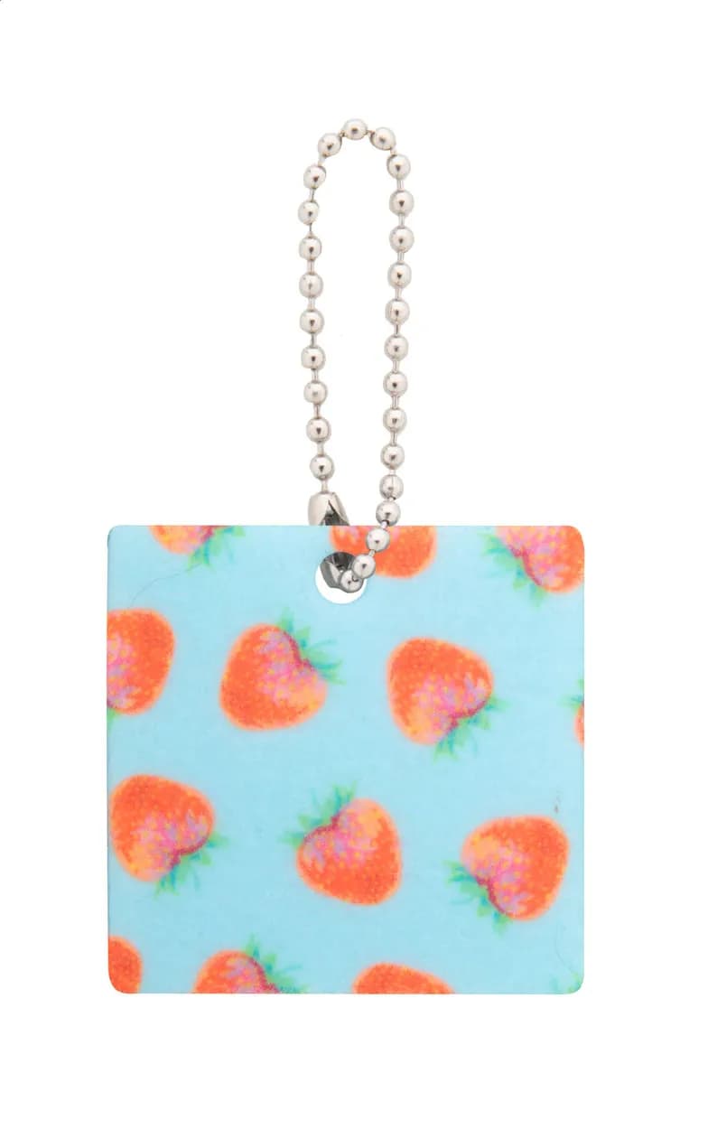 Individueller Schlüsselanhänger, Kreis - Felty - weiß (-C)