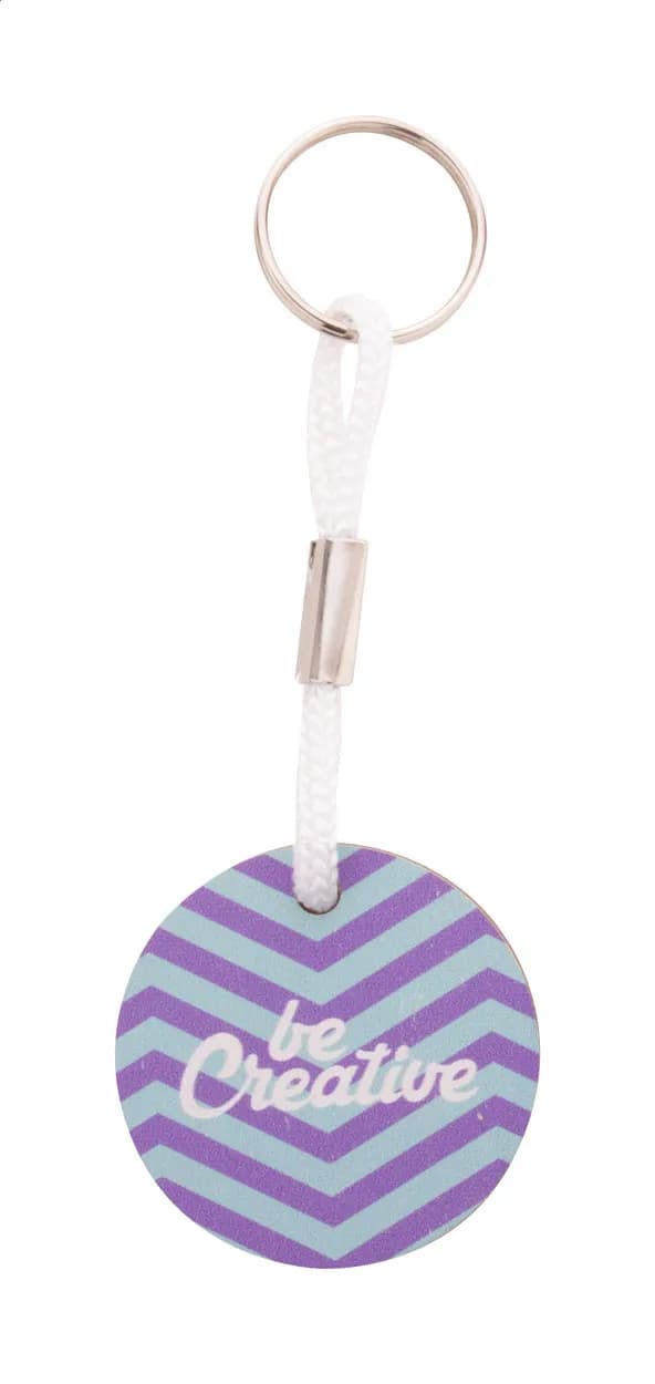 Individueller Schlüsselanhänger - Woody Plus A - weiß (-01)