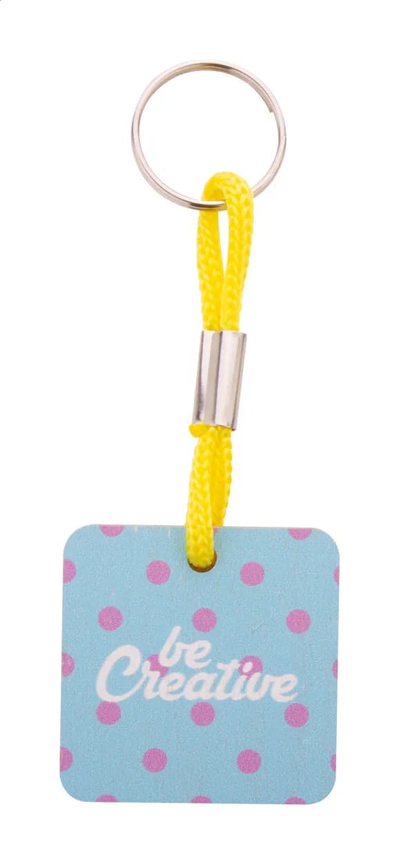 Individueller Schlüsselanhänger - Woody Plus C - gelb (-02)