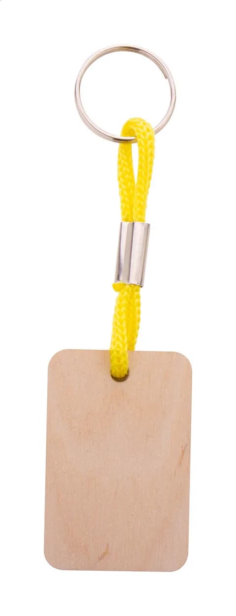 Individueller Schlüsselanhänger - Woody Plus D - gelb (-02)