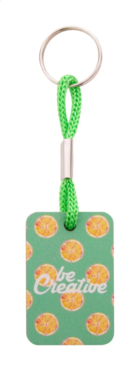 Individueller Schlüsselanhänger - Woody Plus D - grün (-07)