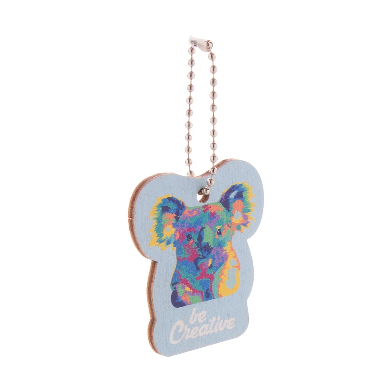 Schlüsselanhänger in Sonderform - CreaFob Wood - natur