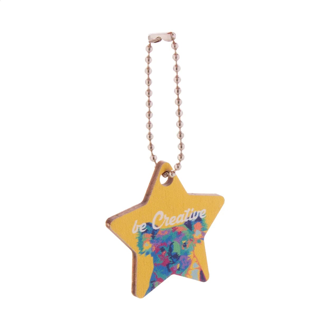 Schlüsselanhänger in Sonderform - CreaFob Wood - natur