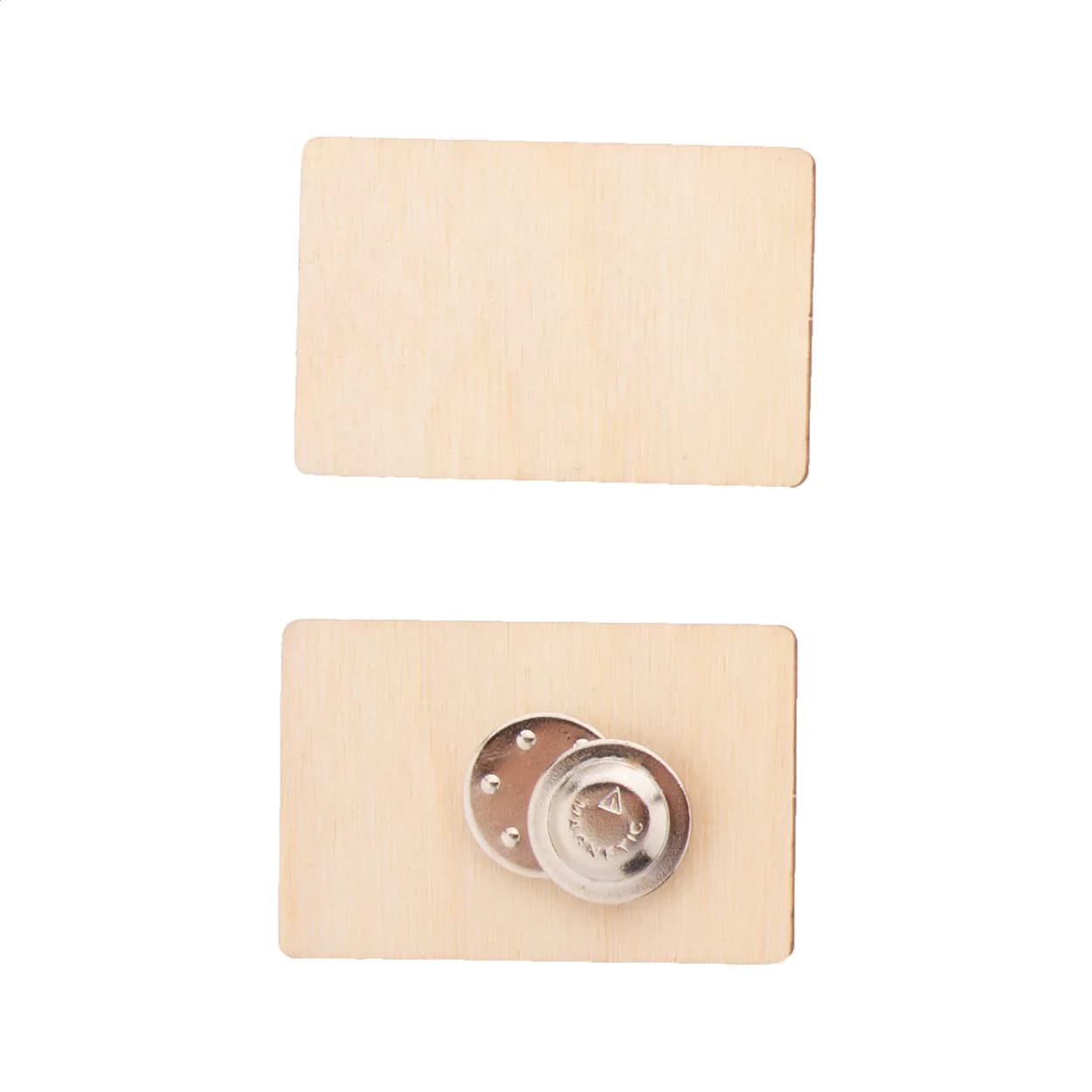 Individueller Anstecker - WooBadge - natur (-D)