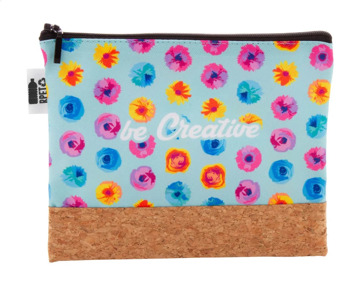 Individuelle Kosmetiktasche - CreaBeauty Cork M RPET - schwarz (-10)