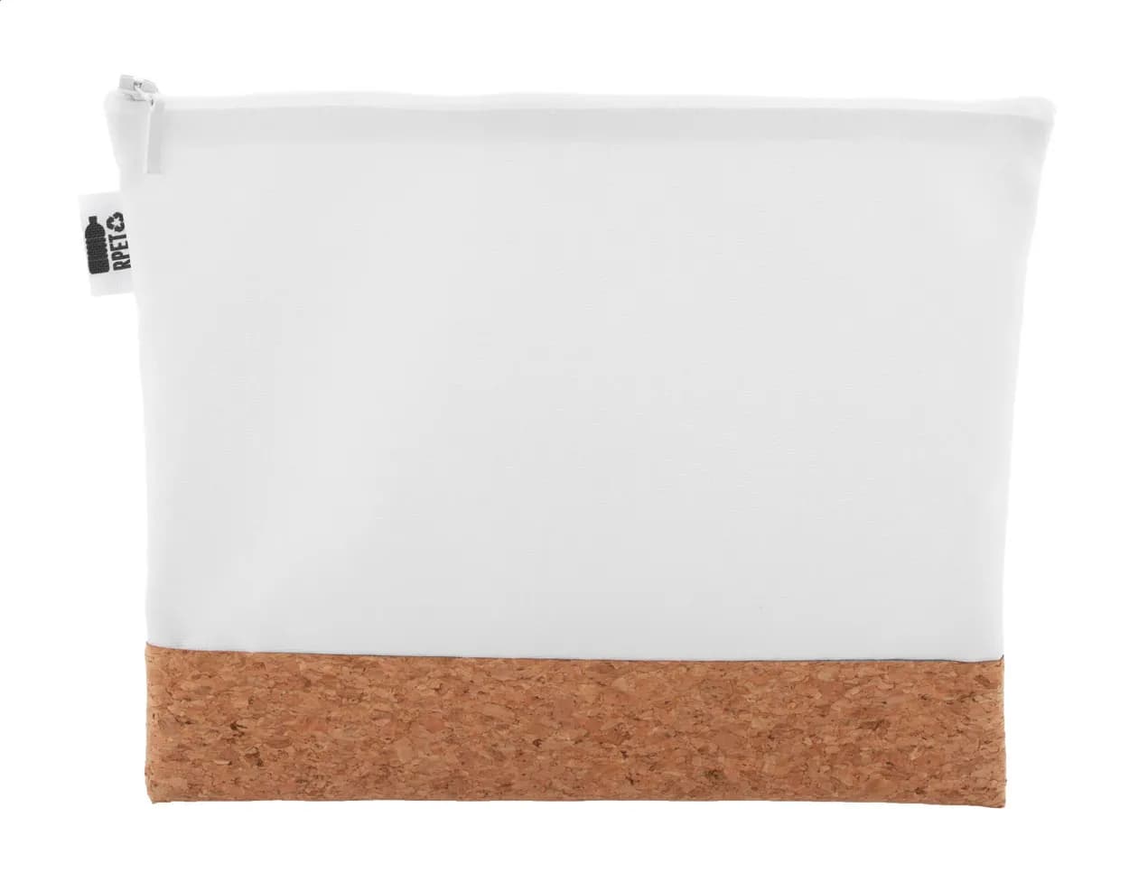 Individuelle Kosmetiktasche - CreaBeauty Cork L RPET - weiß (-01)
