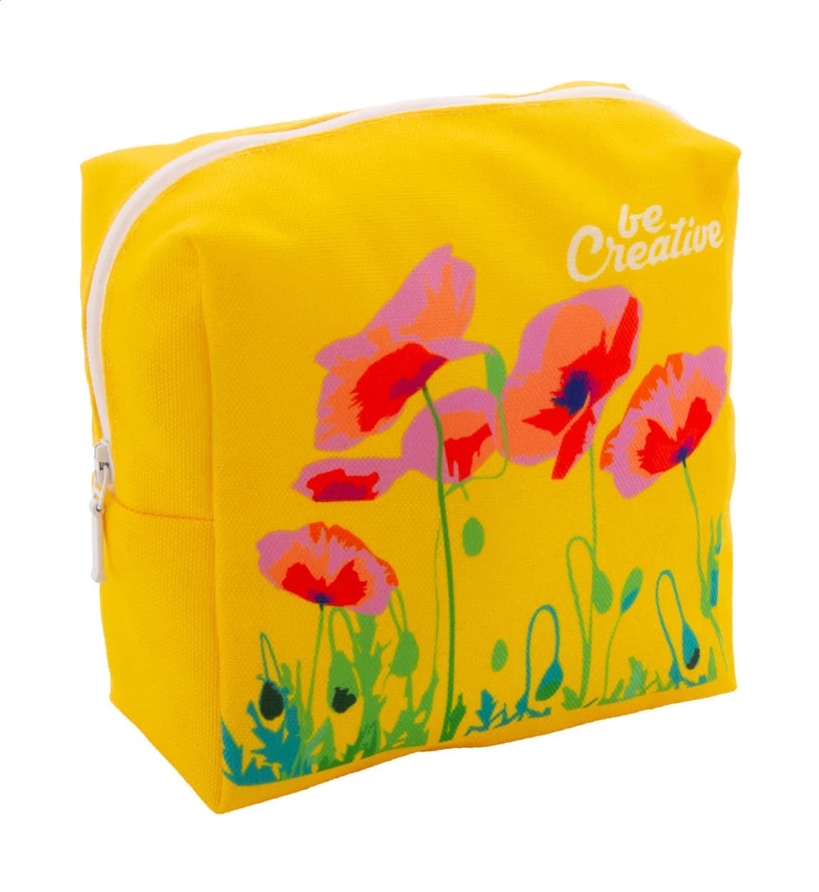 Individuelle Kosmetiktasche - CreaBeauty Square M - weiß (-01)