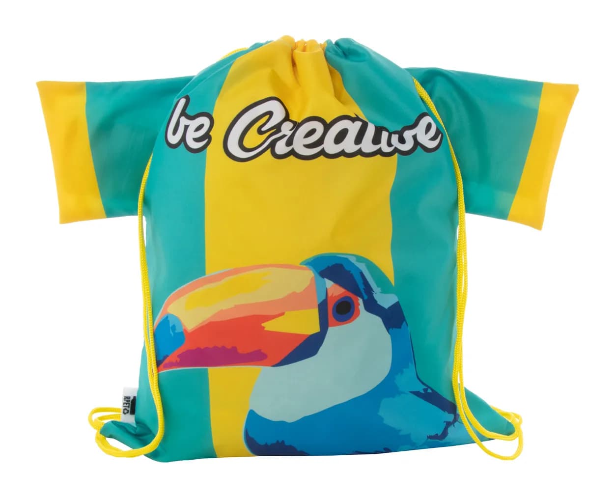 Individueller Turnbeutel - CreaDraw T RPET - gelb (-02)