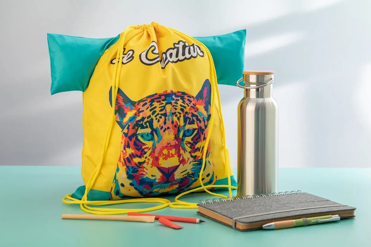 Individueller Turnbeutel - CreaDraw T RPET - gelb (-02)