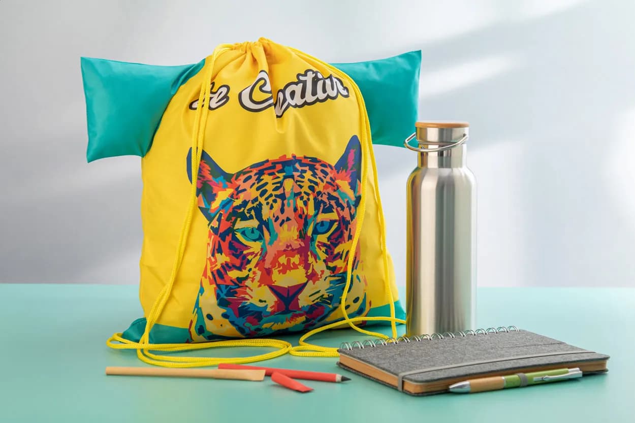 Individueller Turnbeutel - CreaDraw T RPET - gelb (-02)