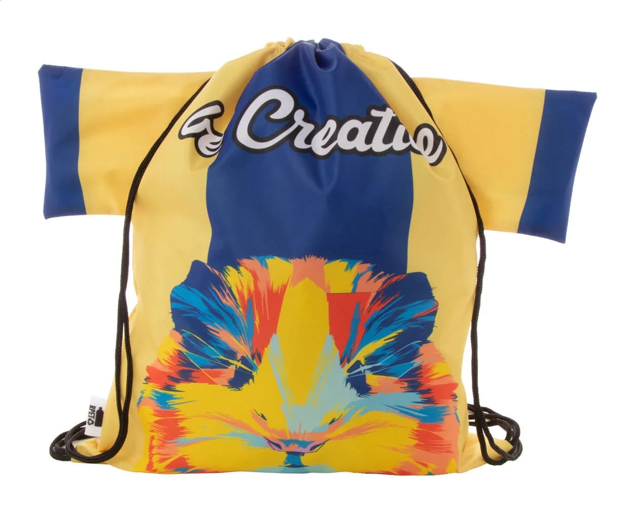 Individueller Turnbeutel - CreaDraw T RPET - schwarz (-10)