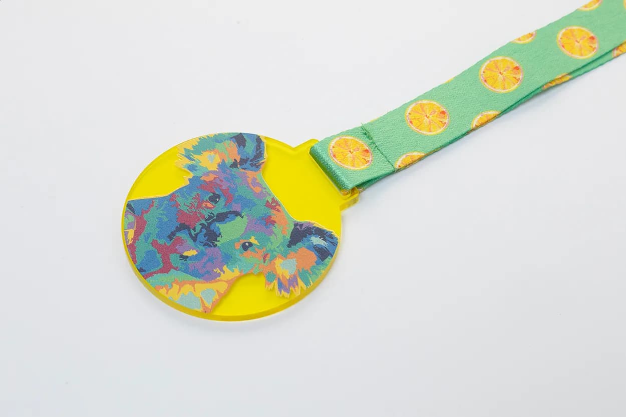 Individuelle Medaille - Subdal Colour - gelb/transparent (-02T)