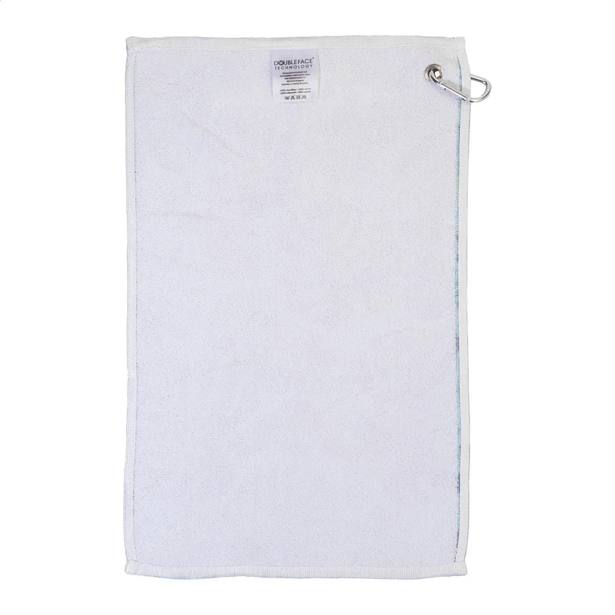 Sublimations-Golfhandtuch - Birdie - weiß