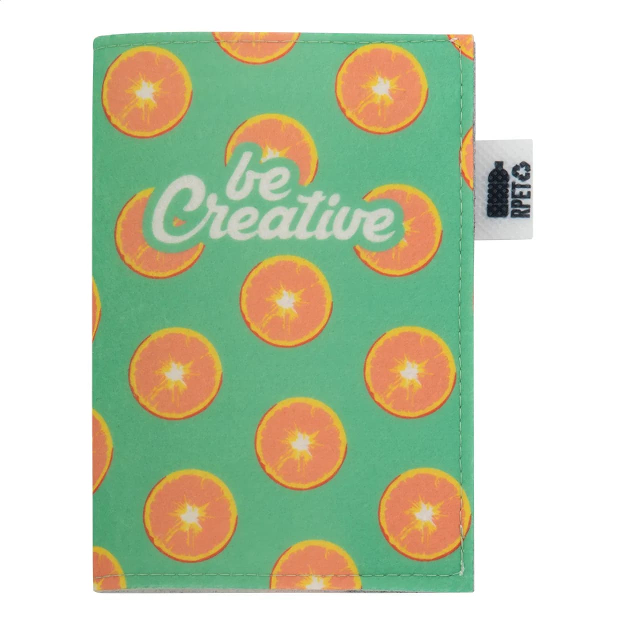 individuelle RPET Ausweishülle - CreaFelt Pass - weiß