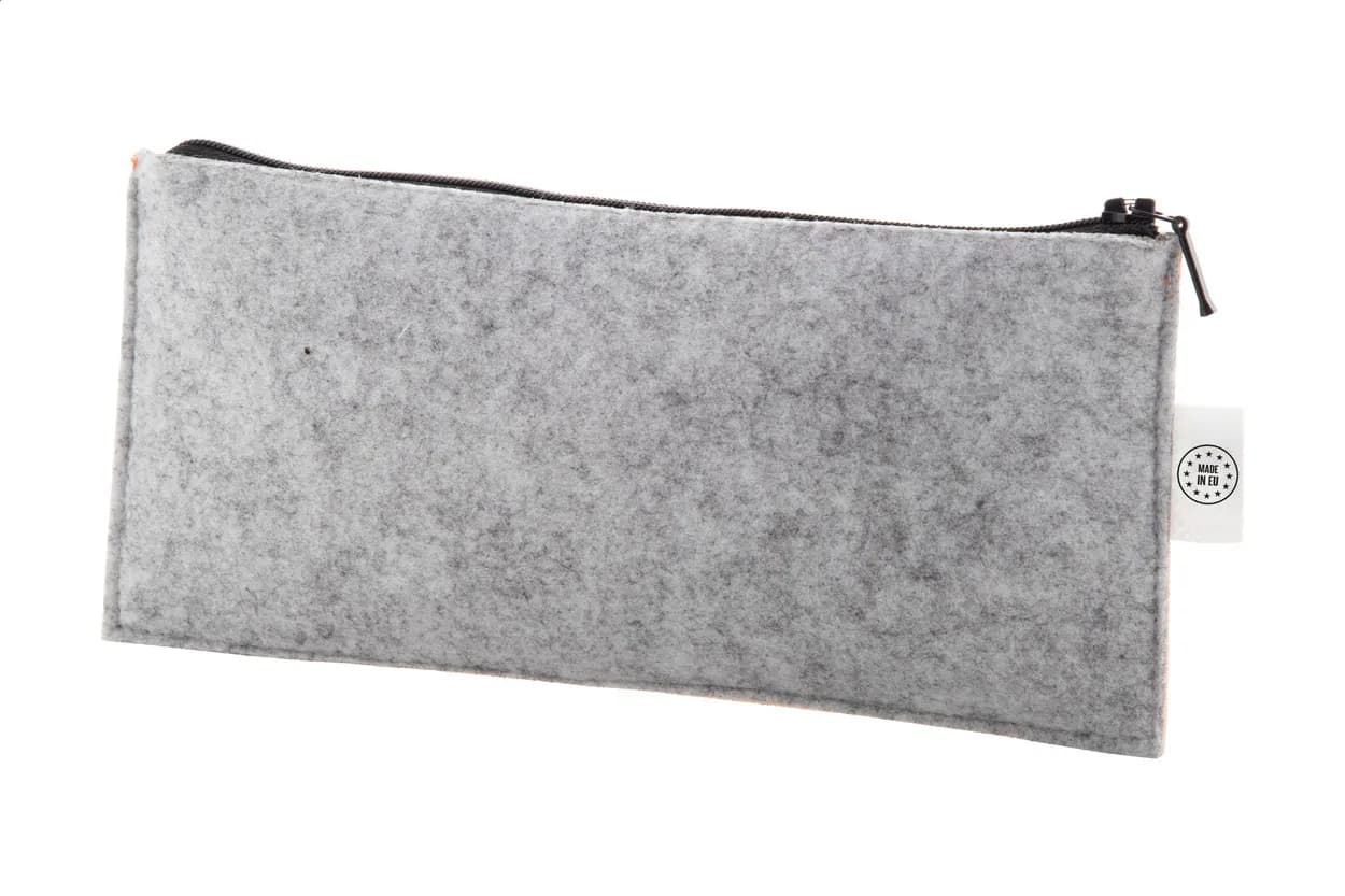 individuelle RPET Stiftetasche - CreaFelt Pen Zip - weiß