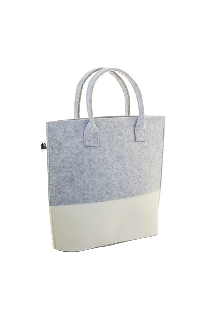 individuelle RPET Einkaufstasche - CreaFelt Shop C - weiß