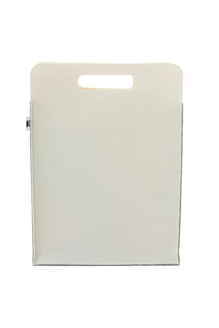 individuelle RPET Einkaufstasche - CreaFelt Shop D - weiß