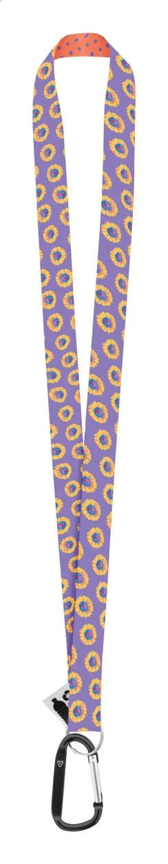 Lanyard mit Sublimationsdruck - Subyard XL RPET - schwarz (-10)