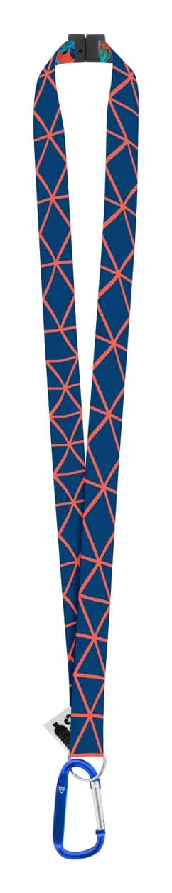 Lanyard mit Sublimationsdruck - Subyard XL Safe RPET - blau (-06)