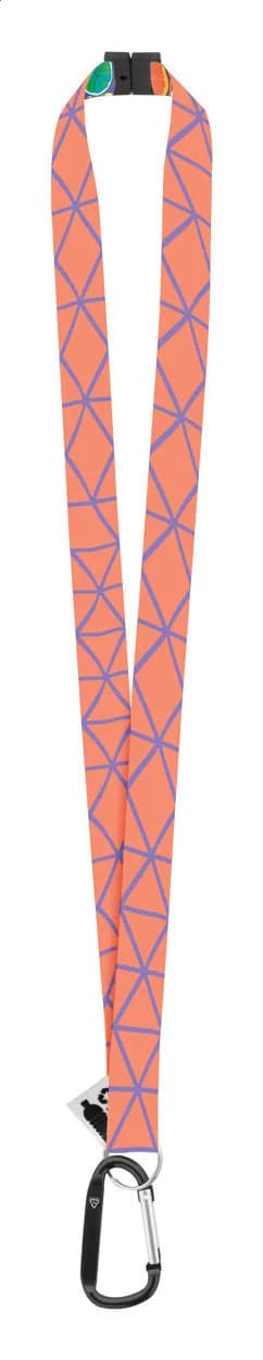 Lanyard mit Sublimationsdruck - Subyard XL Safe RPET - schwarz (-10)