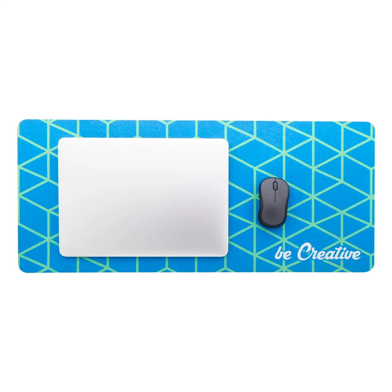 RPET Schreibtischunterlage - CreaFelt Cursor XXL - weiß