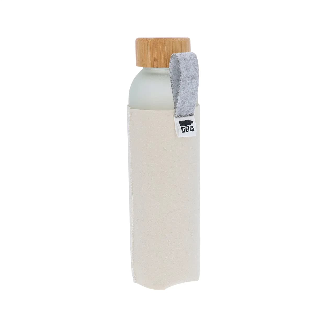Flasche - CarryFelt Glass - weiß (-01)