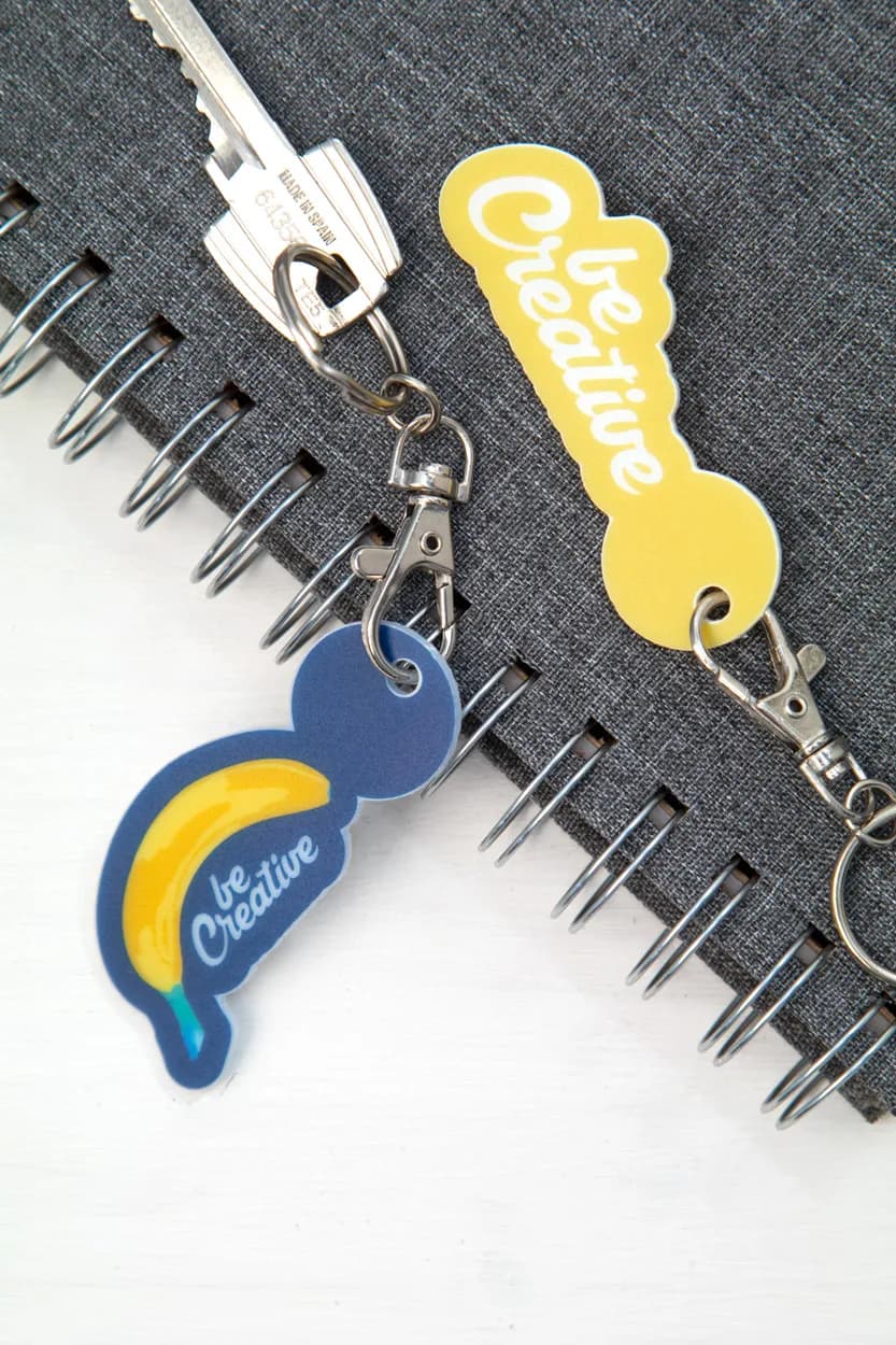 Einkaufswagen-Chip/Schlüsselanhänger - ColoShop Creative - weiß