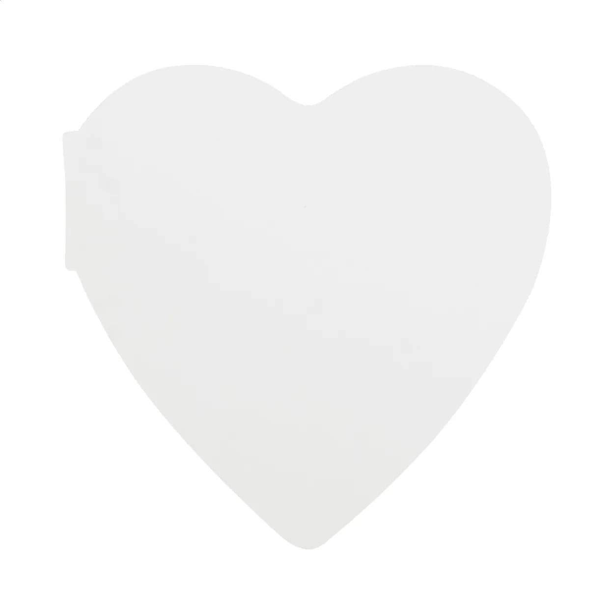 Individuelle Haftnotizen - CreaStick Heart - weiß