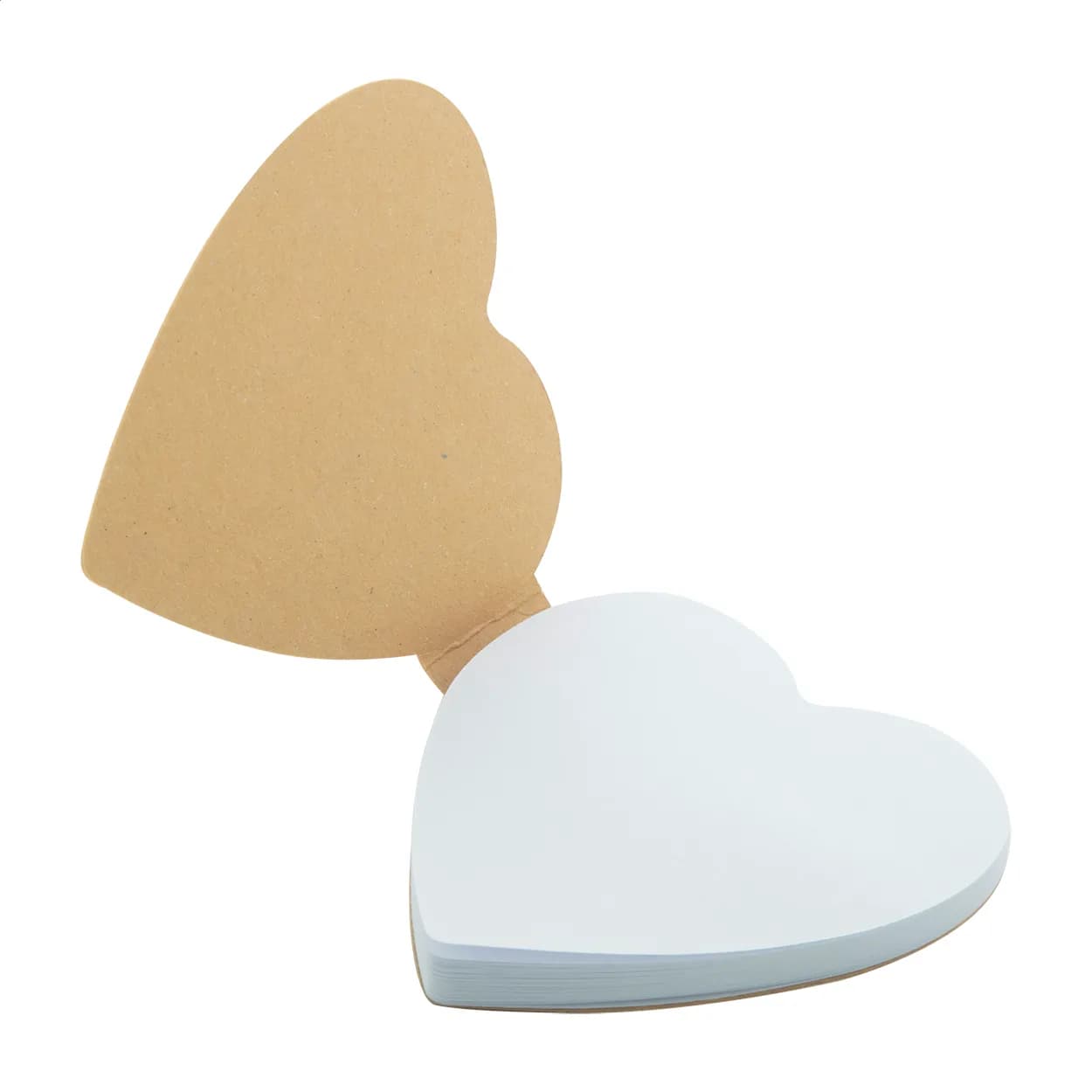 Individuelle Haftnotizen - CreaStick Heart Eco - natur