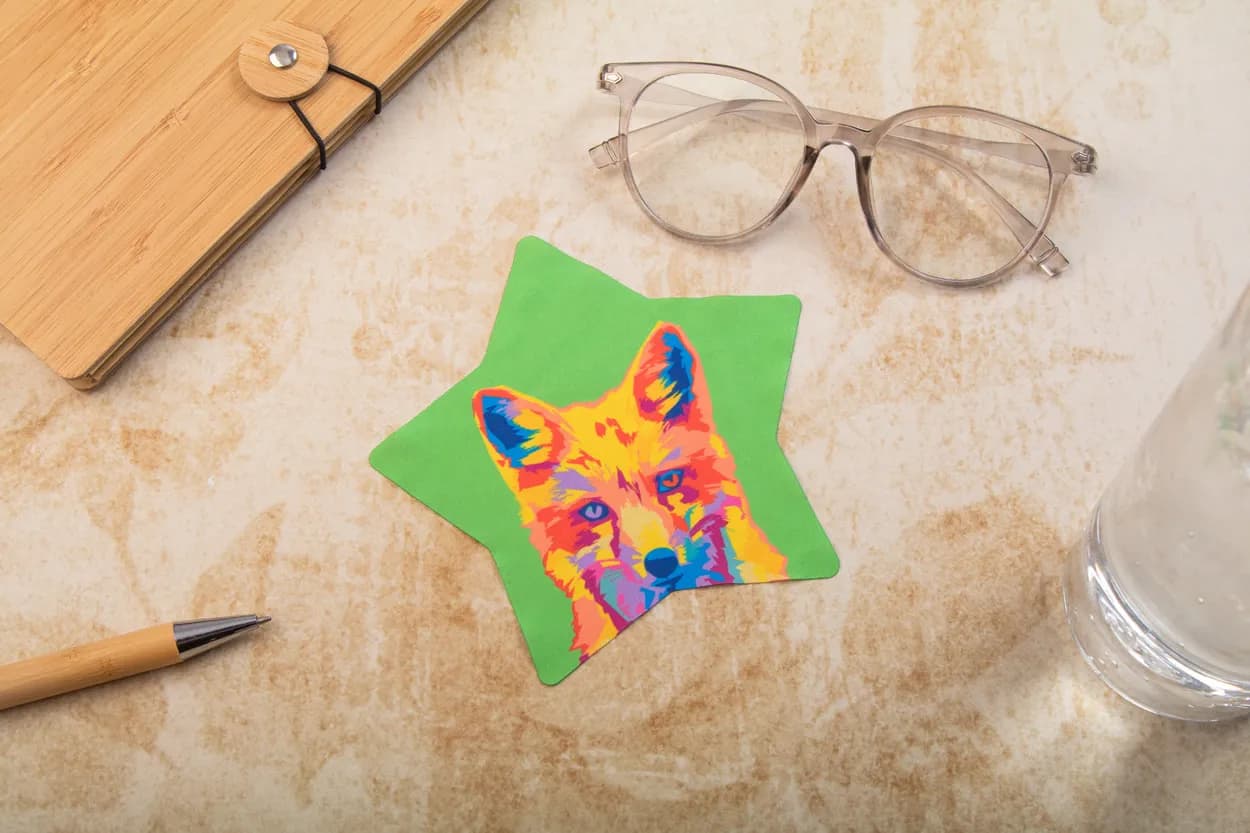 Individuelles Reinigungstuch - CreaClean RPET - weiß (-D)