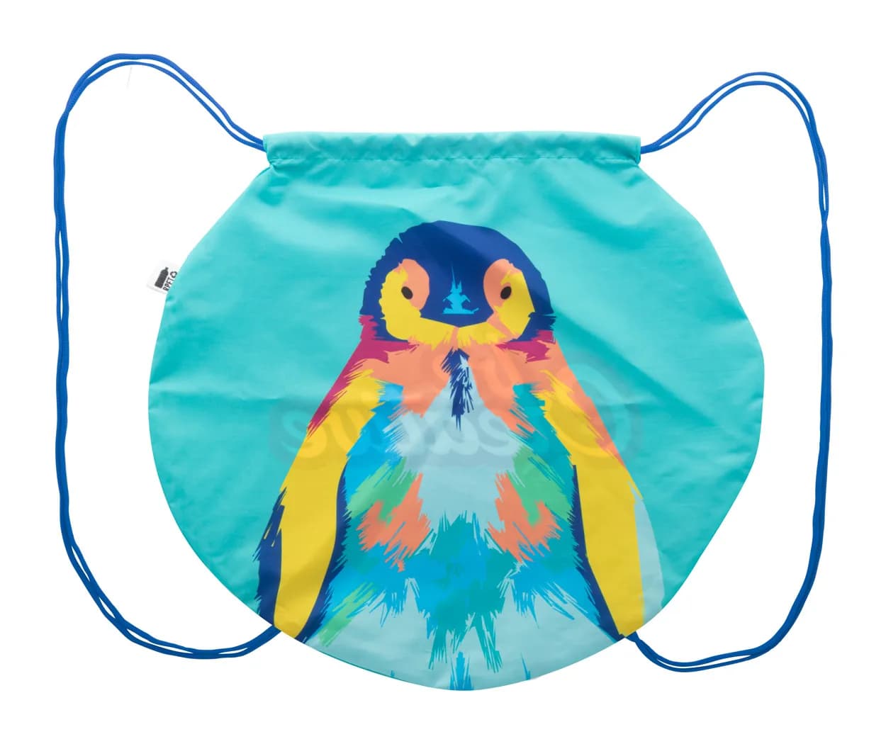 Individueller Turnbeutel - CreaDraw Circle - blau (-06)