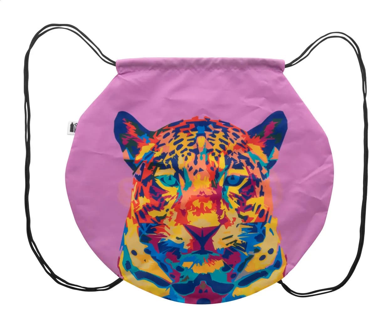 Individueller Turnbeutel - CreaDraw Circle - schwarz (-10)