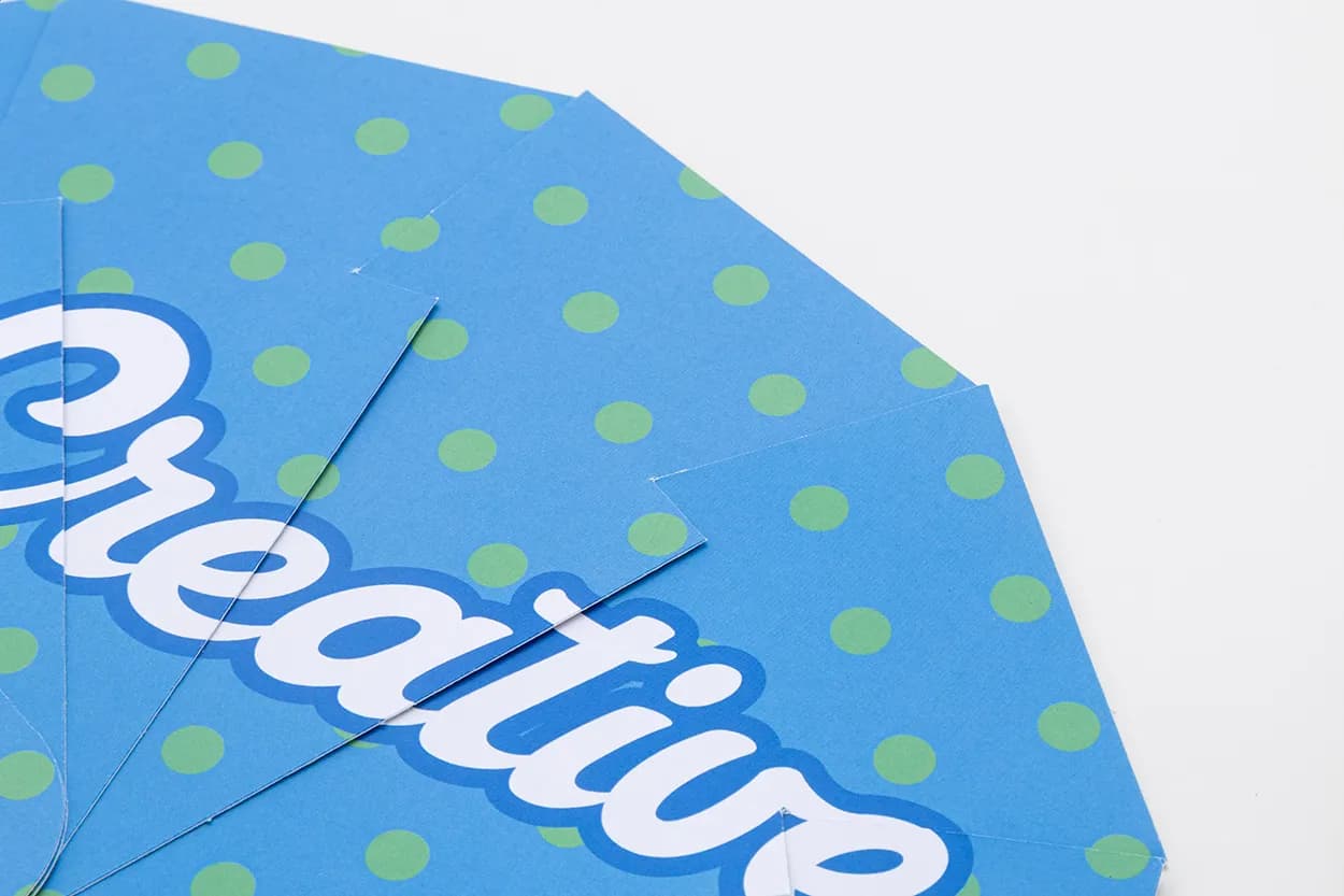 Indiviueller Handfächer - Folbreeze - weiß