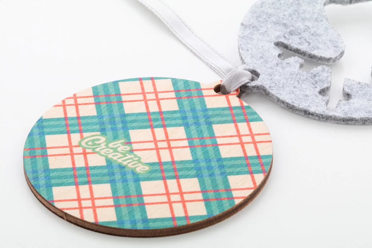 Weihnachtsbaumanhänger, Weihnachtsbaum - CreaFelt Tree - grau (-D)