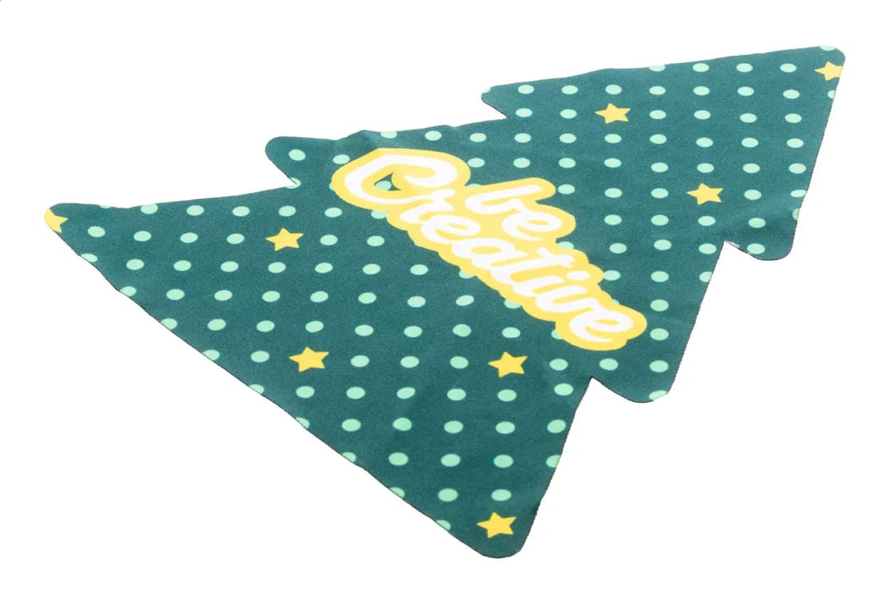 Individuelles Weihnachts-Brillenreinigungstuch - CreaClean Xmas - weiß