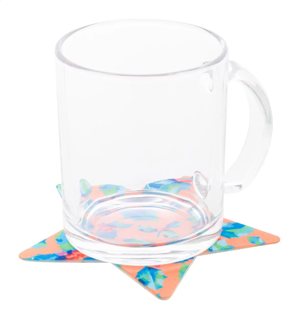 Individueller RPET Filzuntersetzer - CreaFelt Drink Xmas - grau