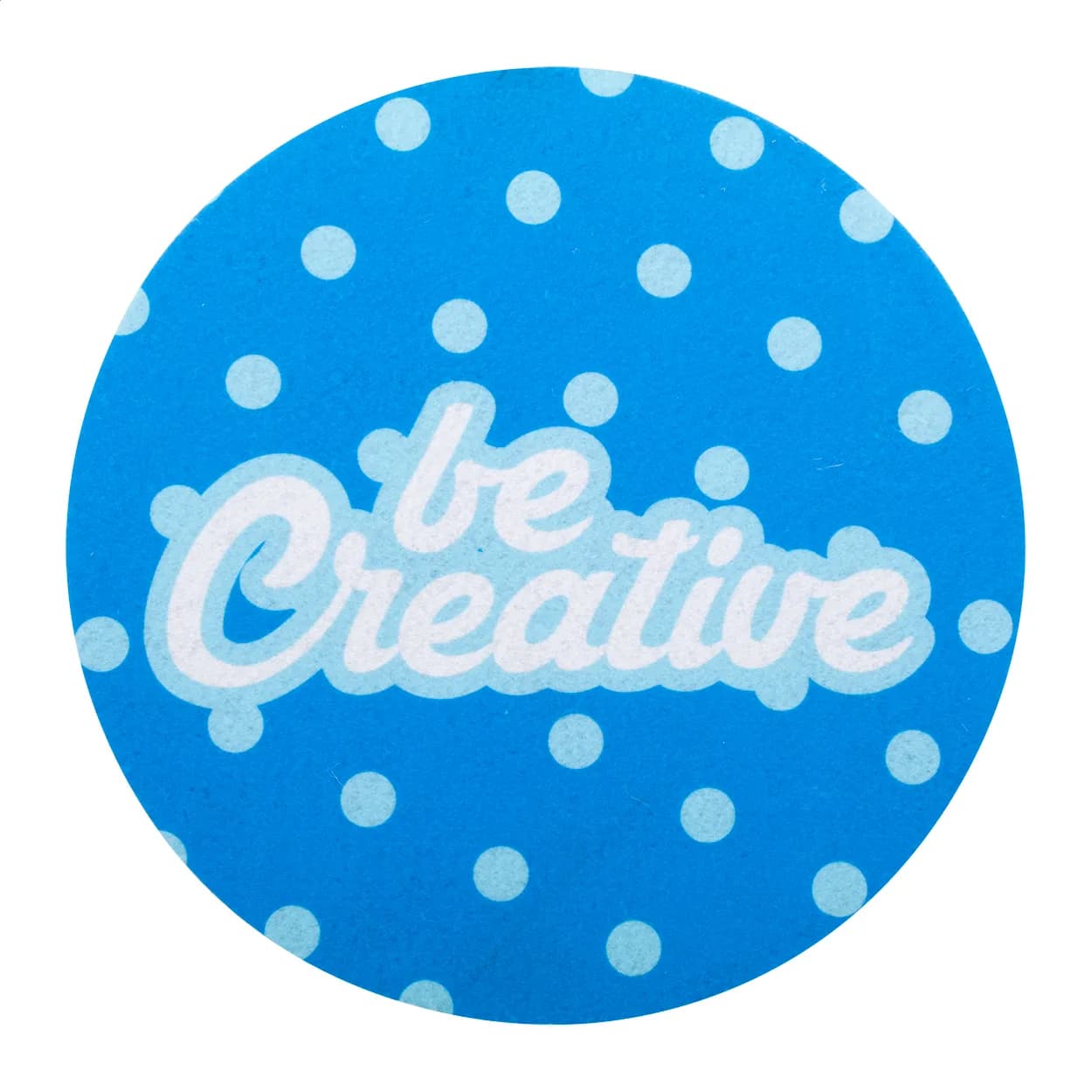 RPET Mauspad - CreaFelt Cursor Round - weiß