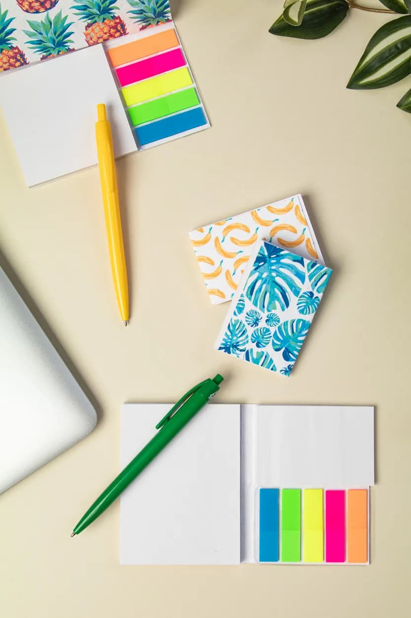 Individueller Haftnotizblock - CreaStick Seed Combo A - weiß