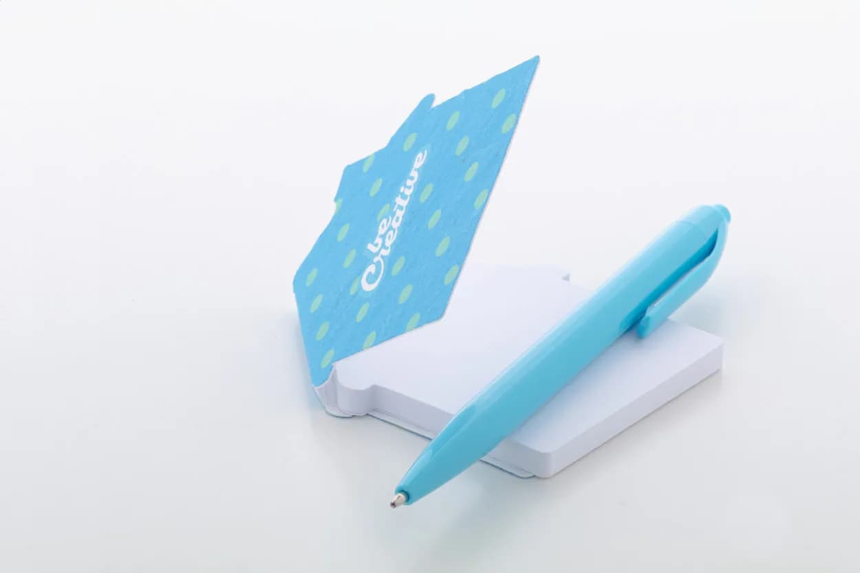 Individueller Haftnotizblock - CreaStick Seed House - weiß