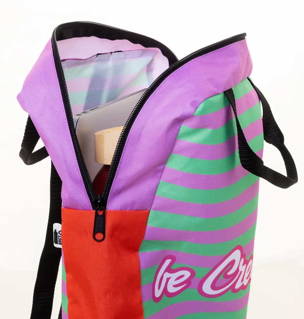 Individueller RPET-Rucksack - SuboBag Slimback - schwarz (-10)