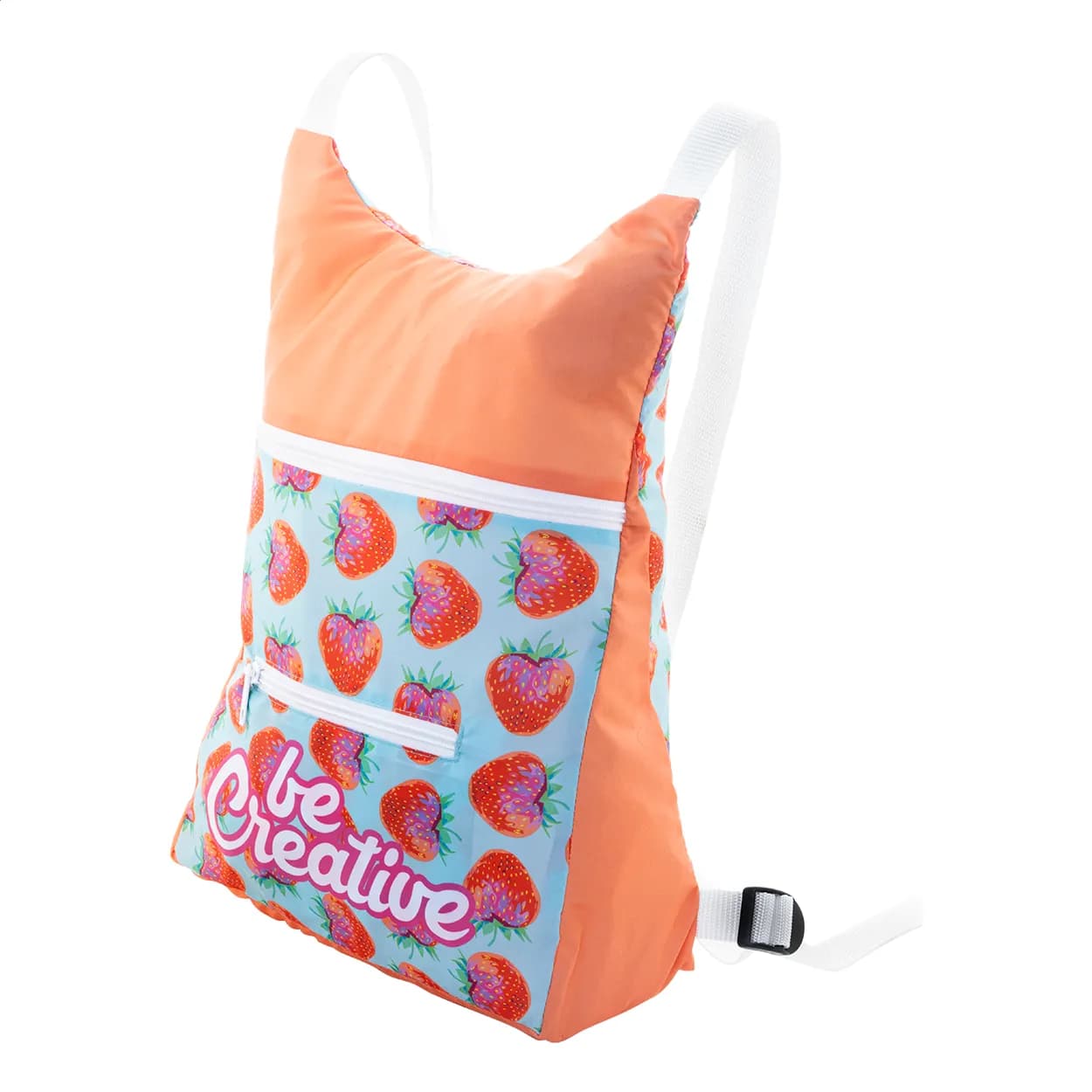 Individueller faltbarer RPET-Rucksack - SuboBag Folback - weiß (-01)