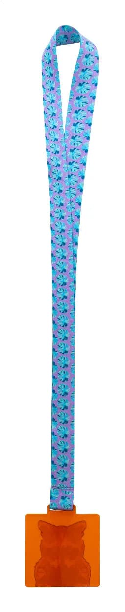 Individuelle Medaille - Subdal Colour Square - orange/transparent (-03T)