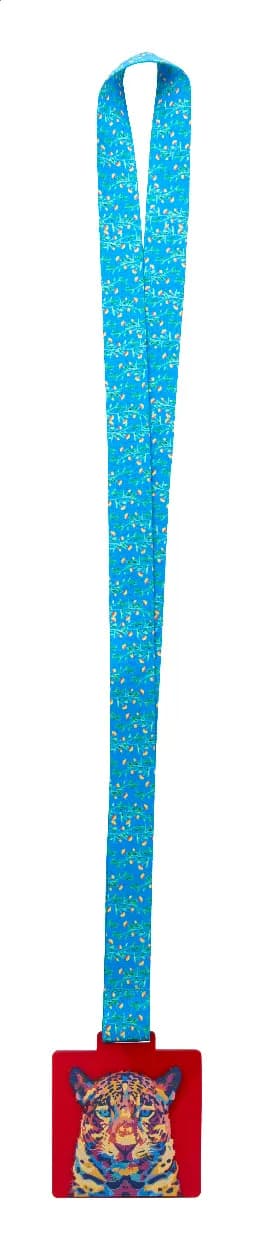 Individuelle Medaille - Subdal Colour Square - rot/transparent (-05T)