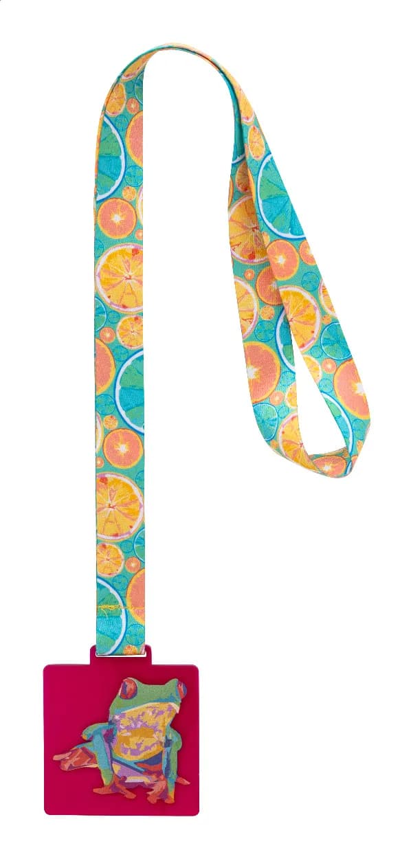 Individuelle Medaille - Subdal Colour Square - pink/transparent (-25T)