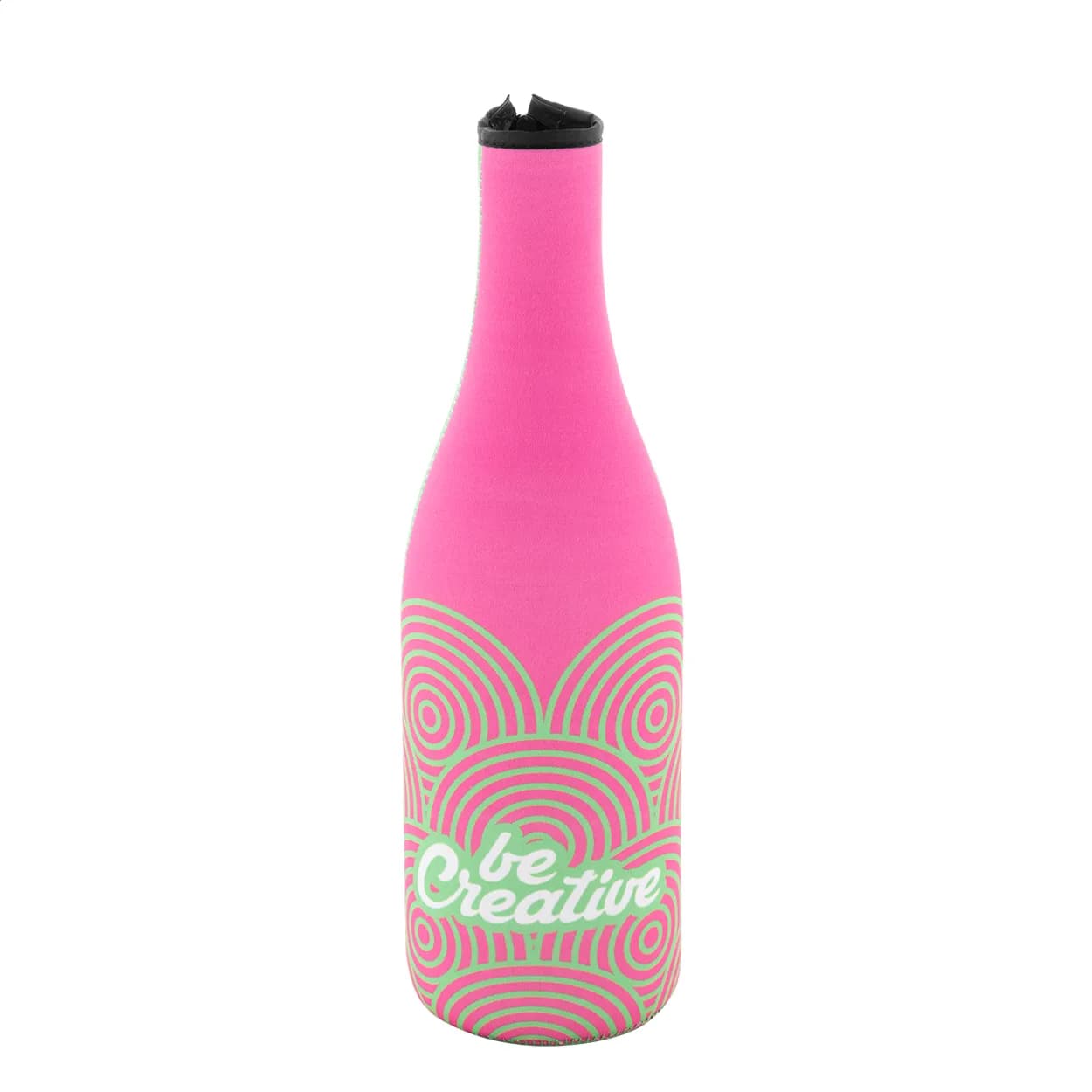 RPET Weinflaschenkühler - VinoPrint - schwarz (-10)