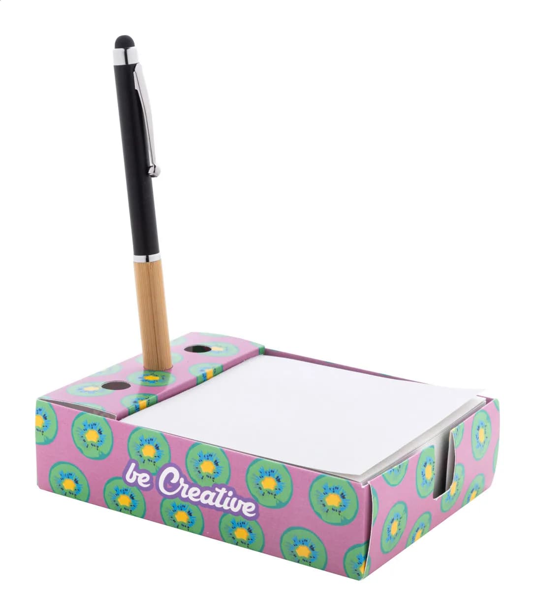 Zettelspender mit Stiftehalter - Nolty - weiß