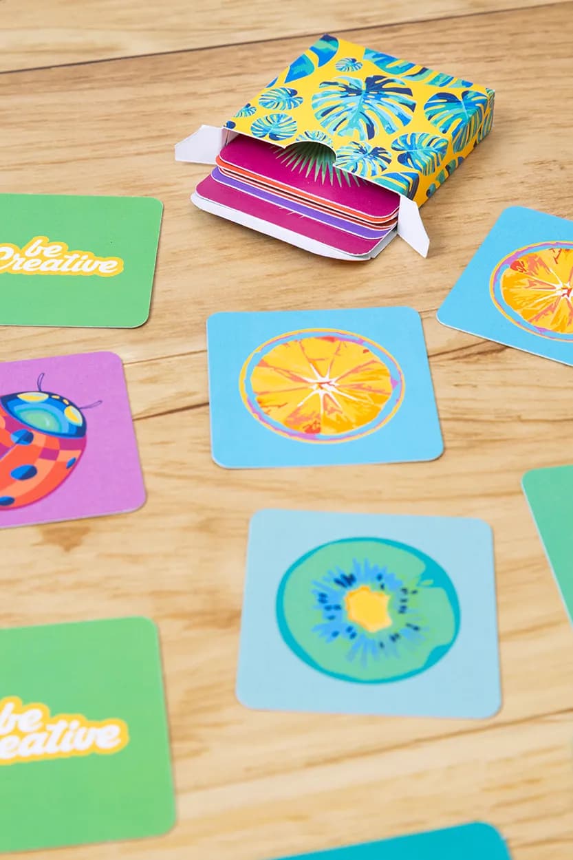 Individuelles Memory-Spiel - Minimor Creative - weiß